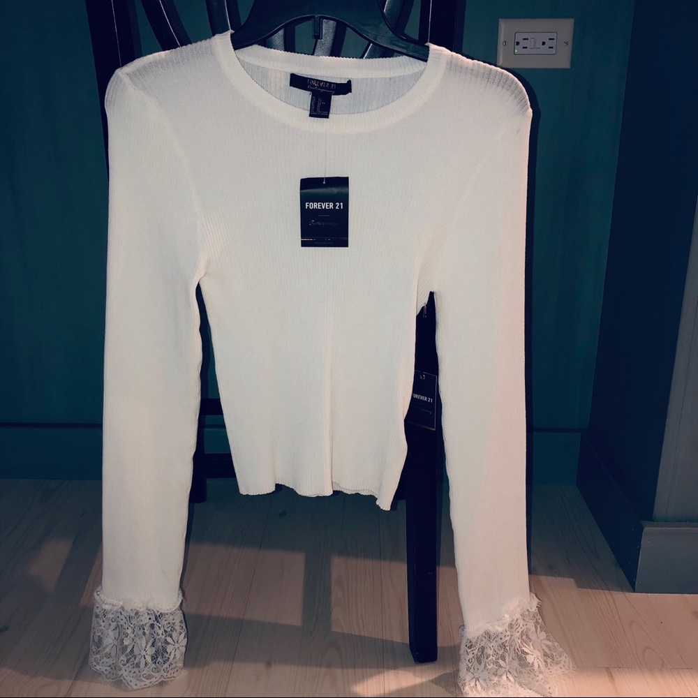 Cute Forever 21 White Shirt